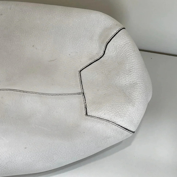 Michael Kors Tote White with Silver Metallic Reversible designer fashion chic - Picture 11 of 16